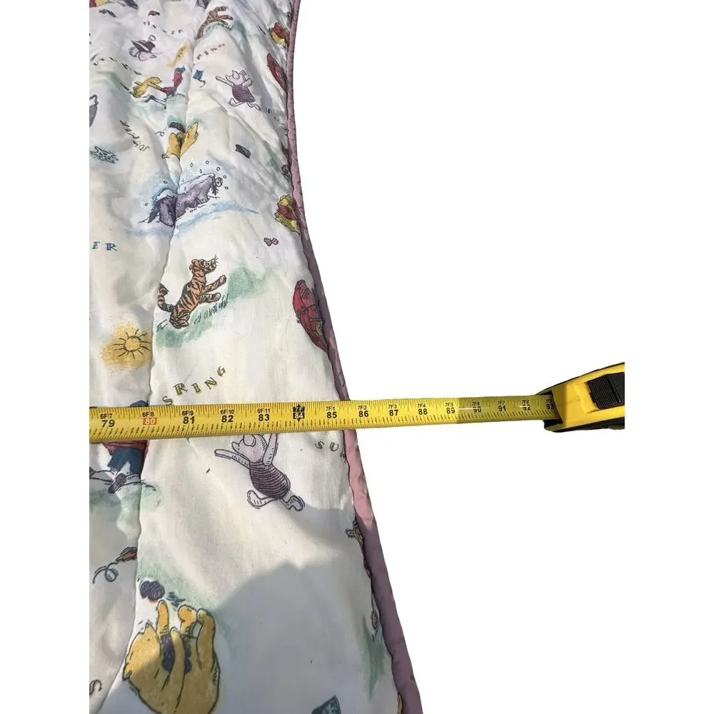 Vintage Classic Pooh Comforter Queen Reversible Four Seasons With Pillow Case